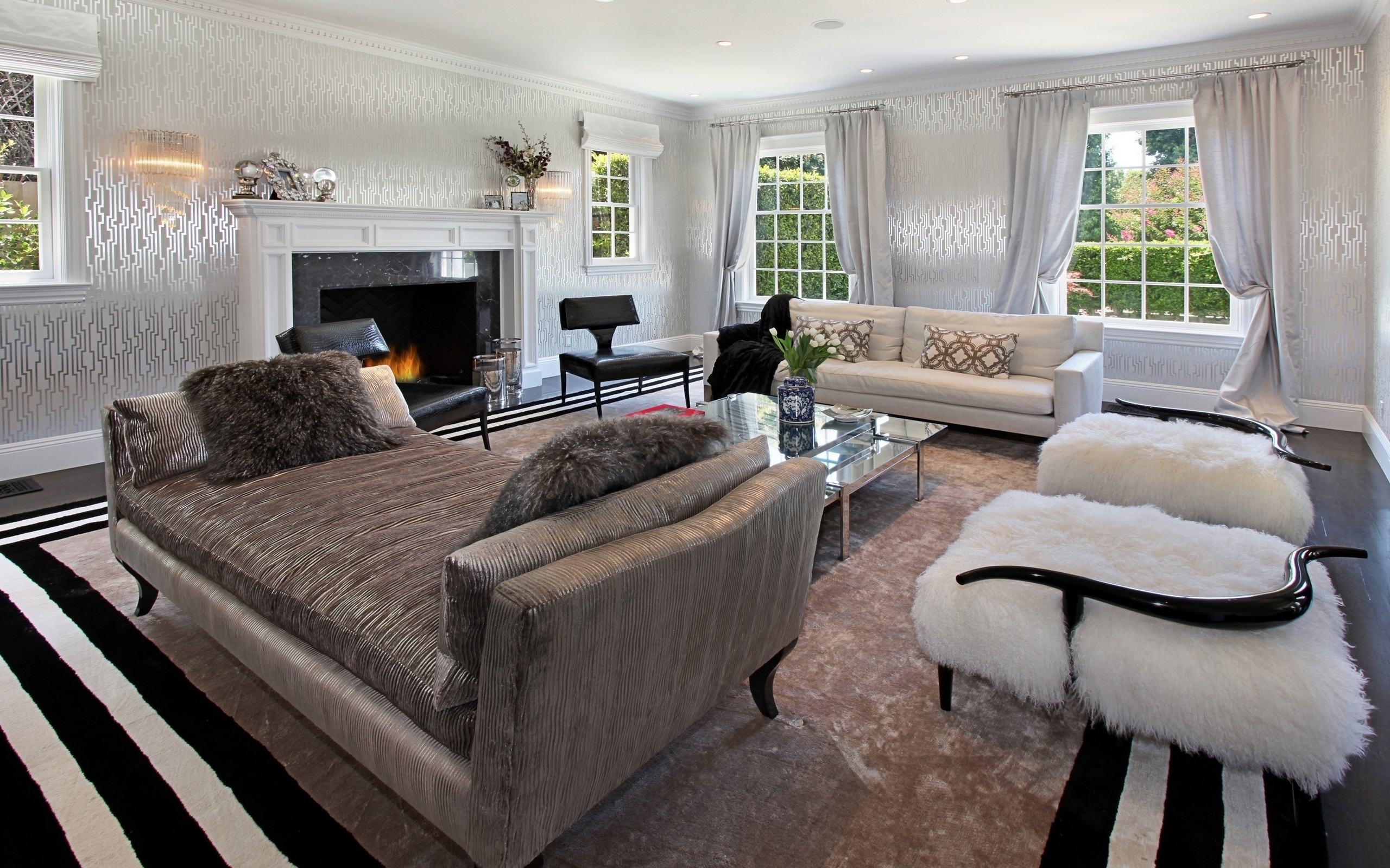Gorgeous Modern Livingroom Design for 2560 x 1600 widescreen resolution