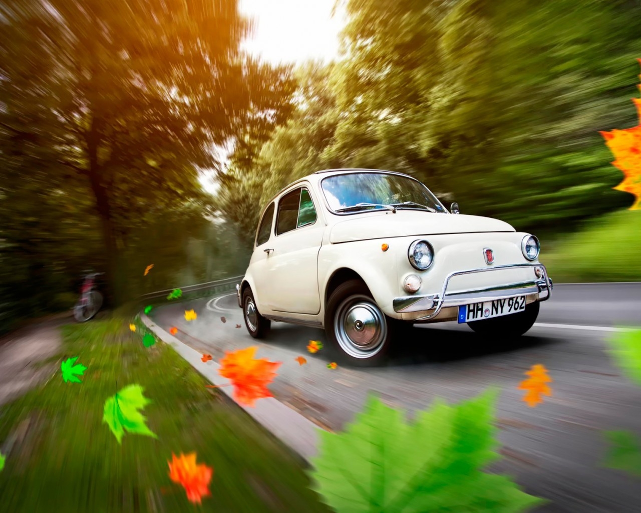 Gorgeous Old Fiat 500 for 1280 x 1024 resolution