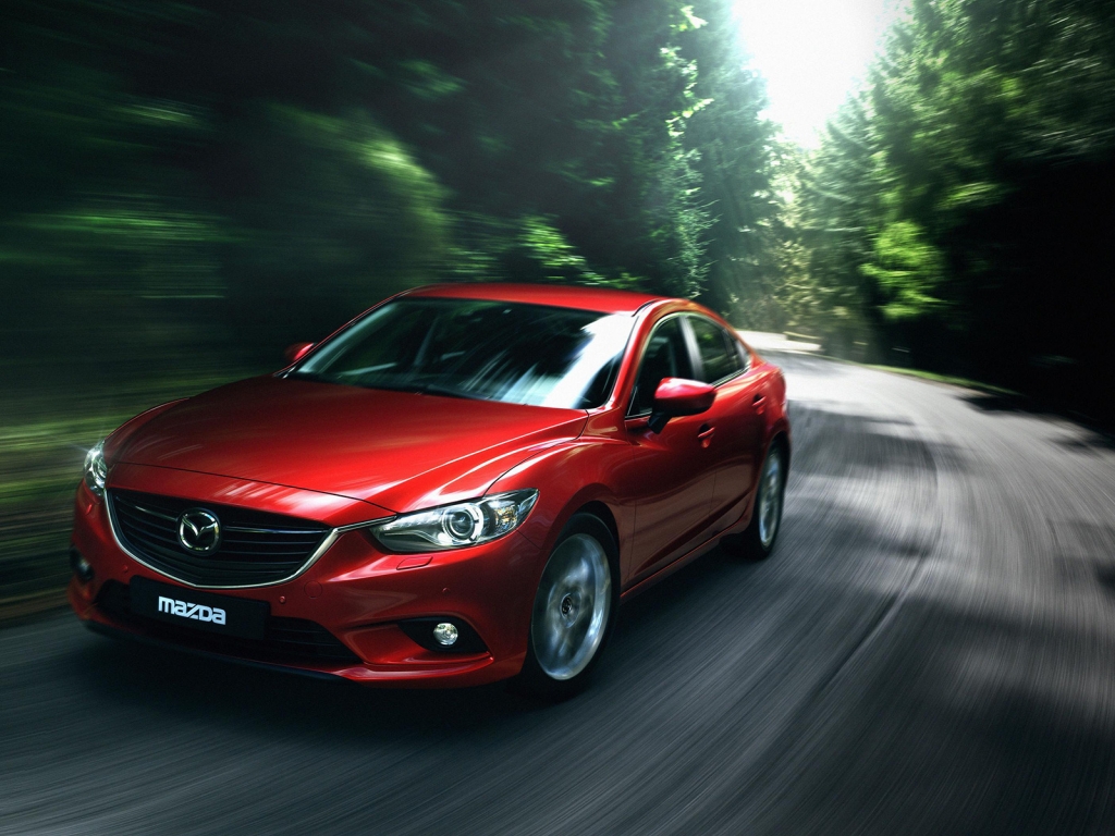 Gorgeous Red Mazda 6 for 1024 x 768 resolution
