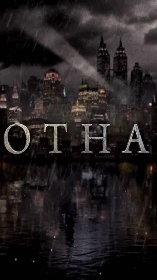 Gotham TV Series Logo for 640 x 1136 iPhone 5 resolution