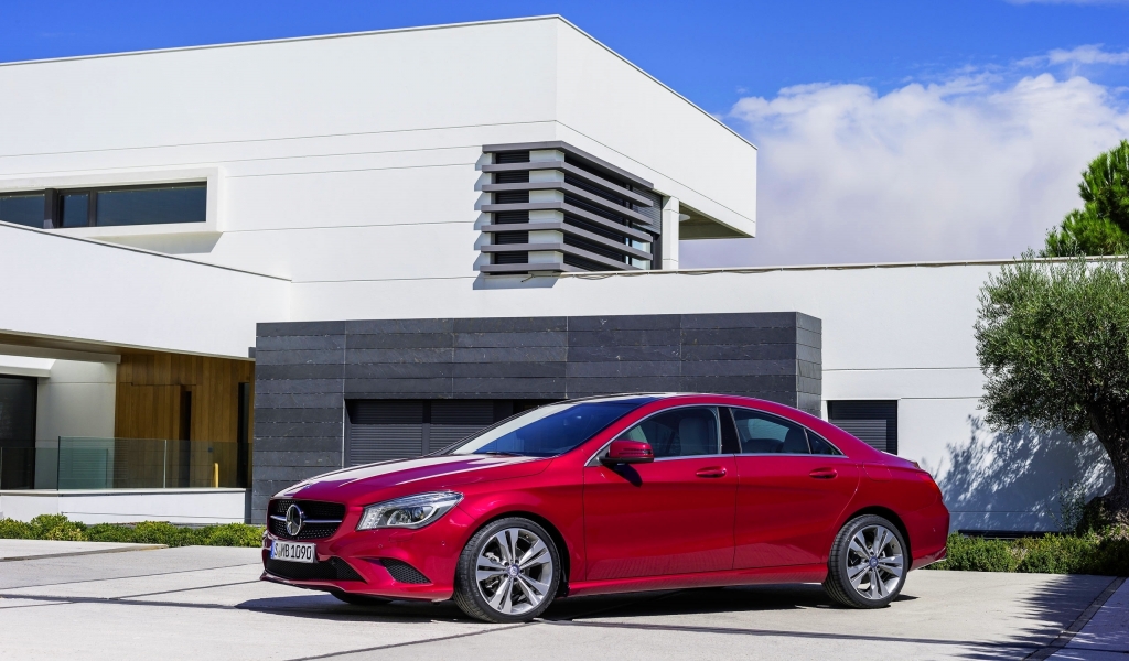 Gourgeous CLA Mercedes  for 1024 x 600 widescreen resolution