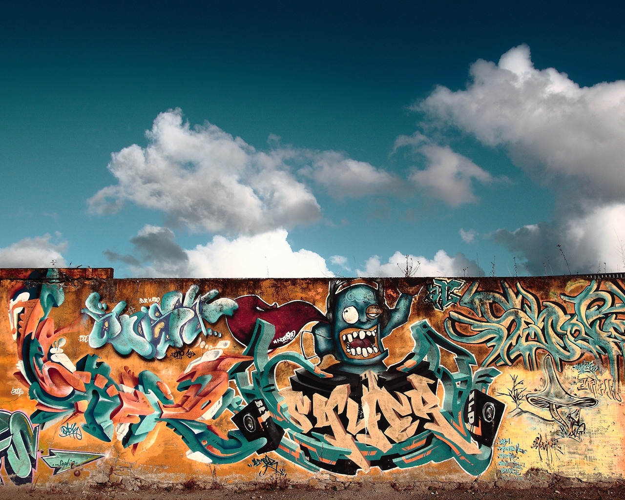 Graffiti Wall for 1280 x 1024 resolution