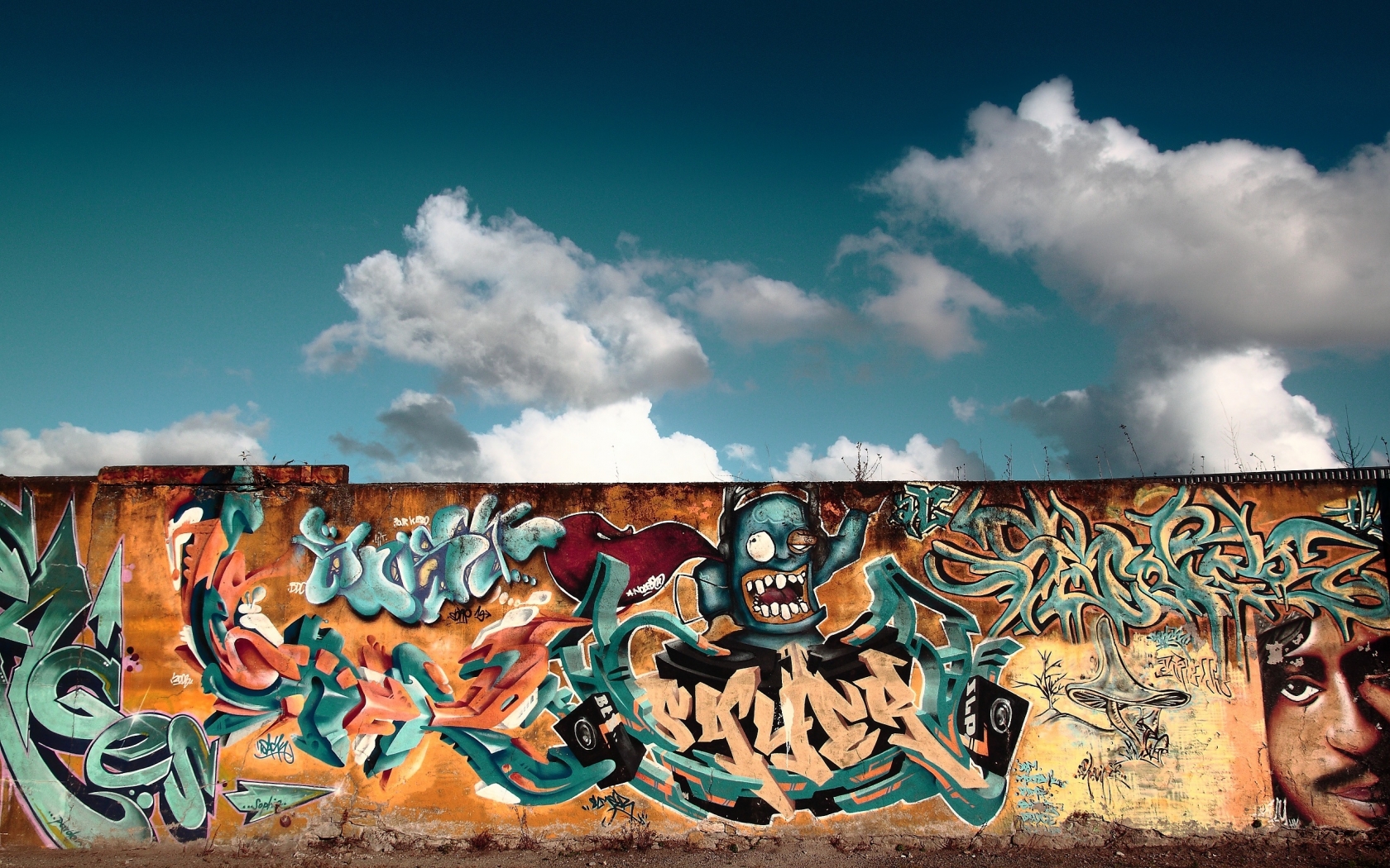 Graffiti Wall for 1680 x 1050 widescreen resolution