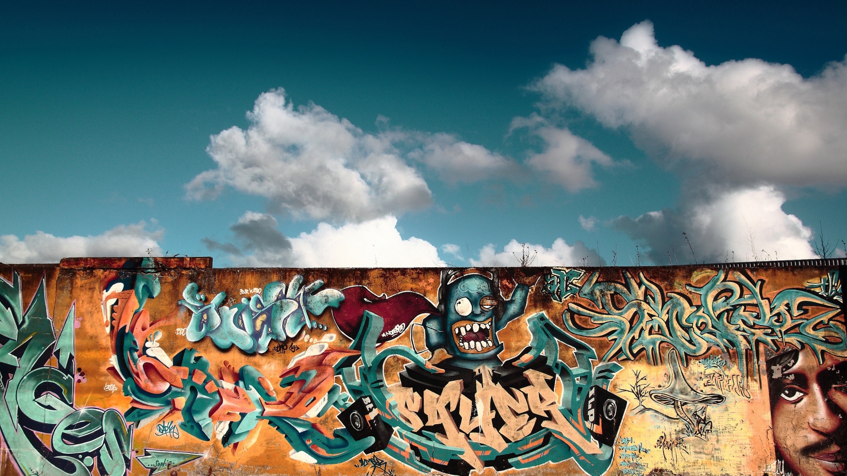 Graffiti Wall for 1680 x 945 HDTV resolution