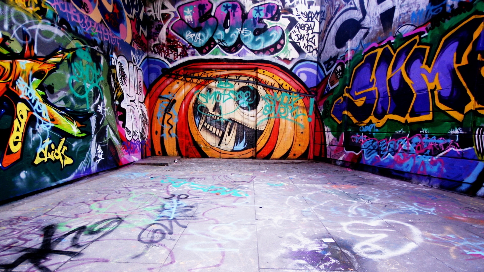 Graffiti Wall Art for 1600 x 900 HDTV resolution