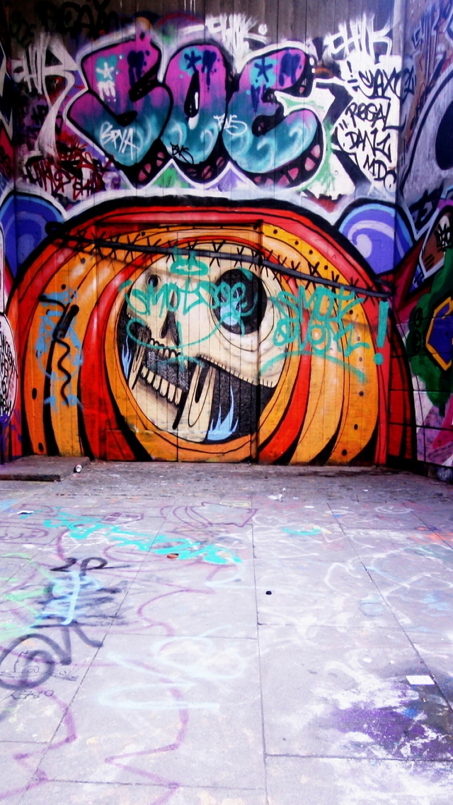 Graffiti Wall Art for 640 x 1136 iPhone 5 resolution