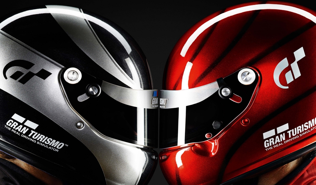 Gran Turismo Helmets for 1024 x 600 widescreen resolution