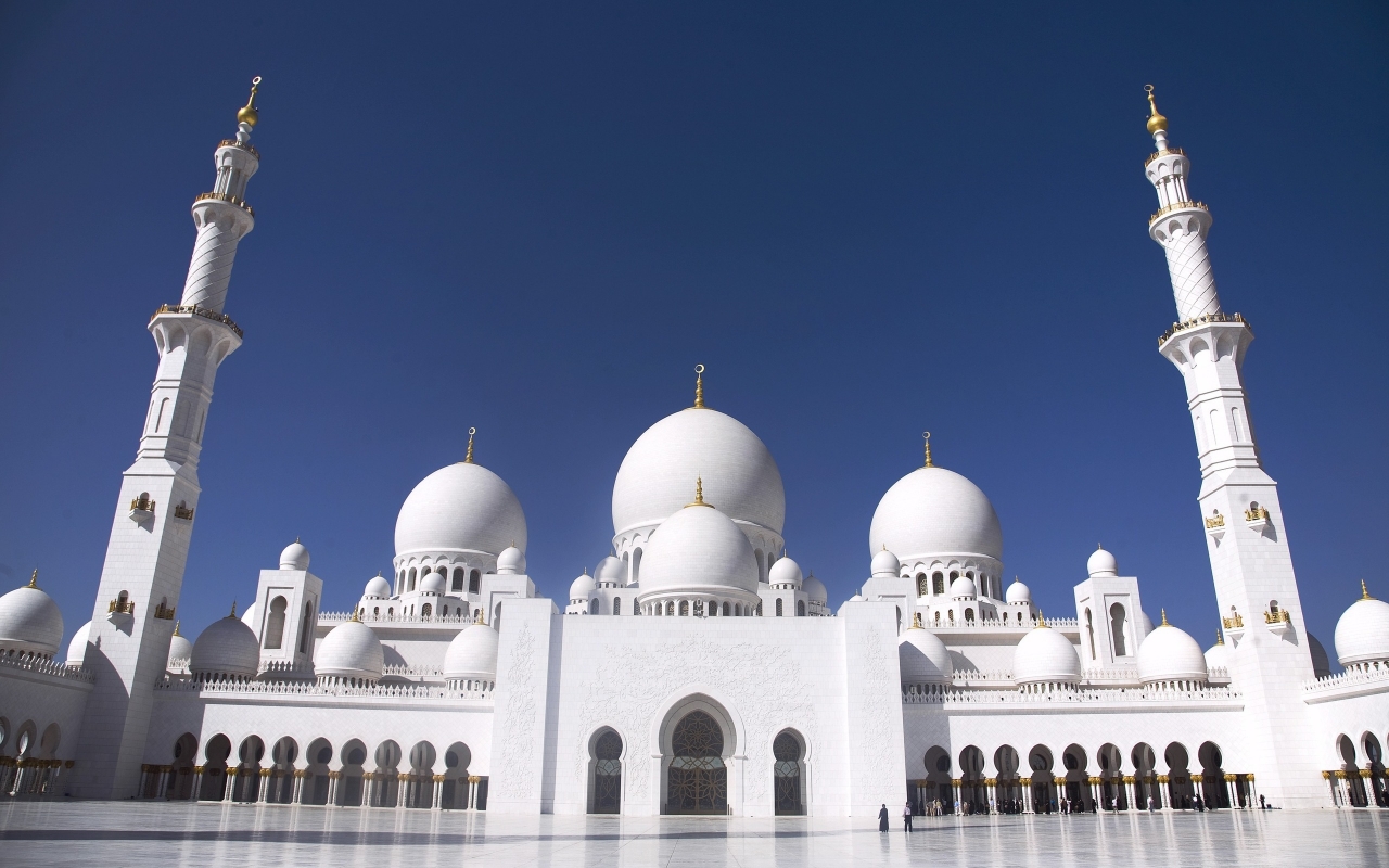 Grand Mosque Abu Dhabi for 1280 x 800 widescreen resolution
