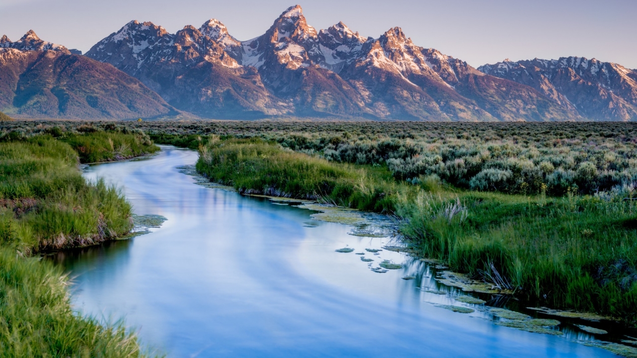 Grand Teton National Park Landscape for 1280 x 720 HDTV 720p resolution