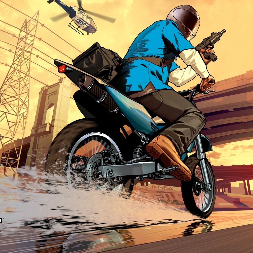Grand Theft Auto V Poster for 1024 x 1024 iPad resolution