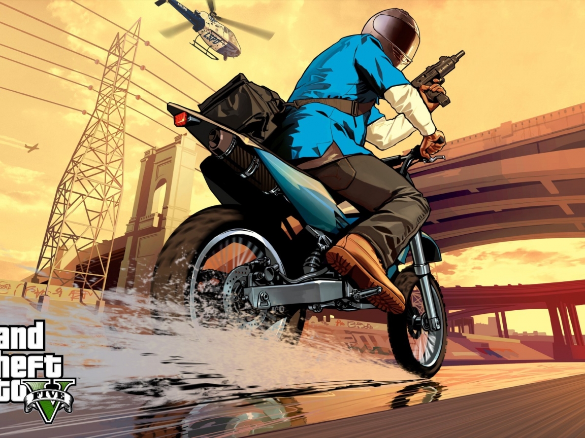 Grand Theft Auto V Poster for 1152 x 864 resolution