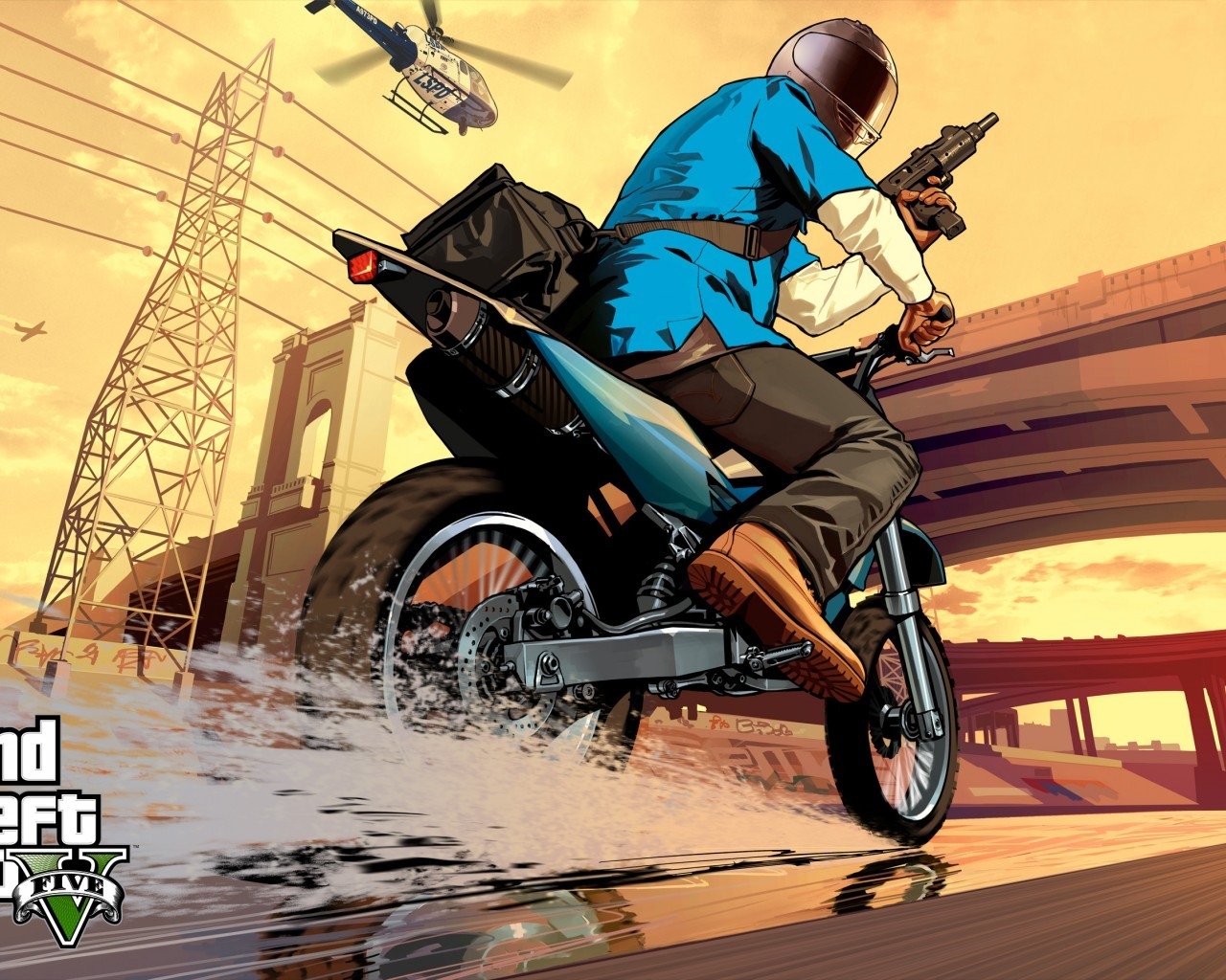 Grand Theft Auto V Poster for 1280 x 1024 resolution