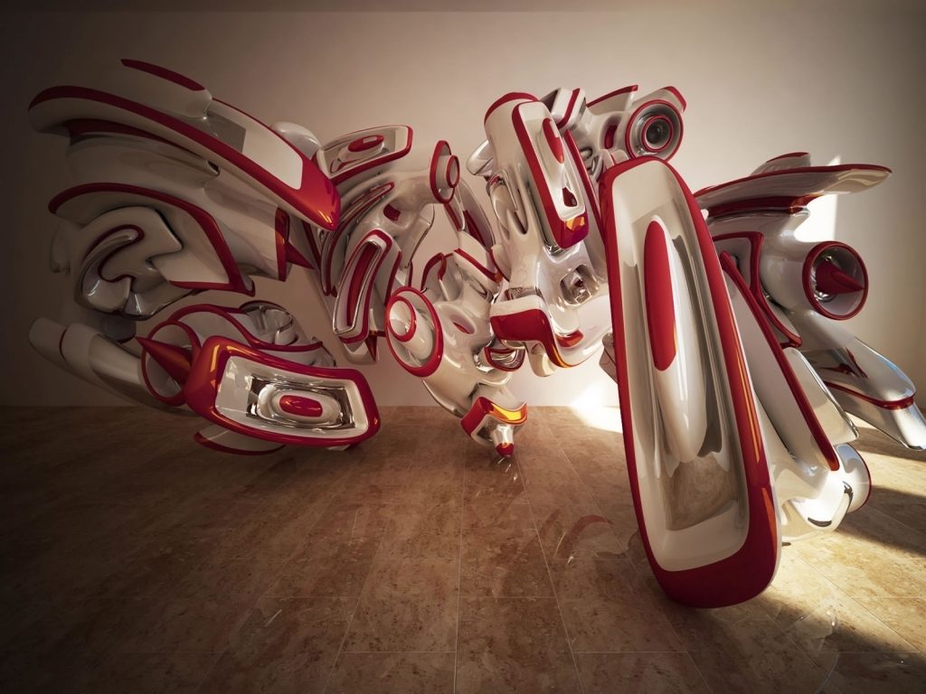 Great 3D abstract for 1024 x 768 resolution