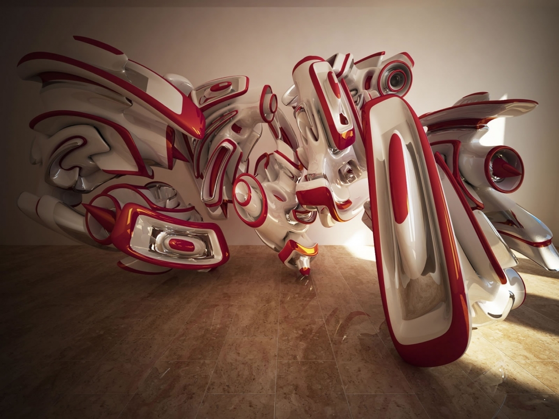 Great 3D abstract for 1152 x 864 resolution