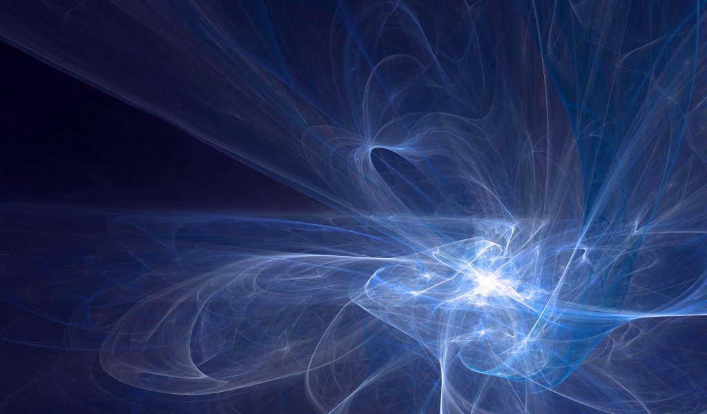 Great Blue Fractal for 1024 x 600 widescreen resolution
