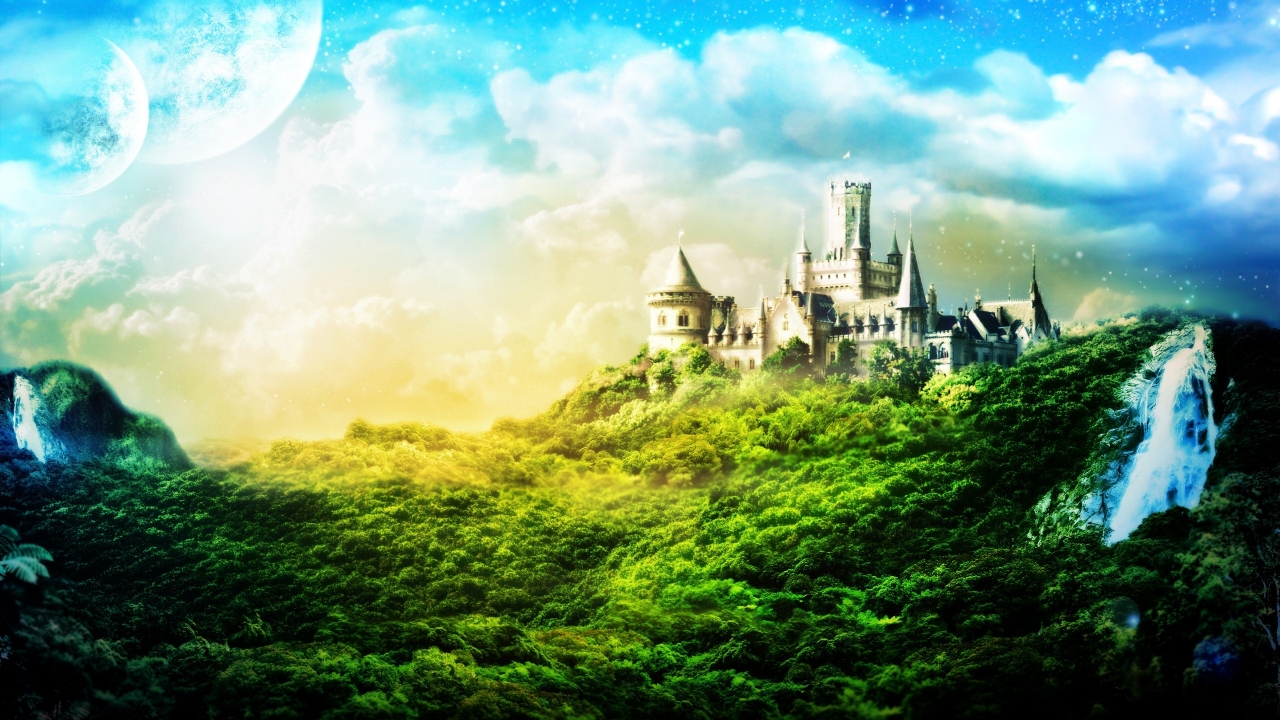 Great Castle Fantasy for 1280 x 720 HDTV 720p resolution