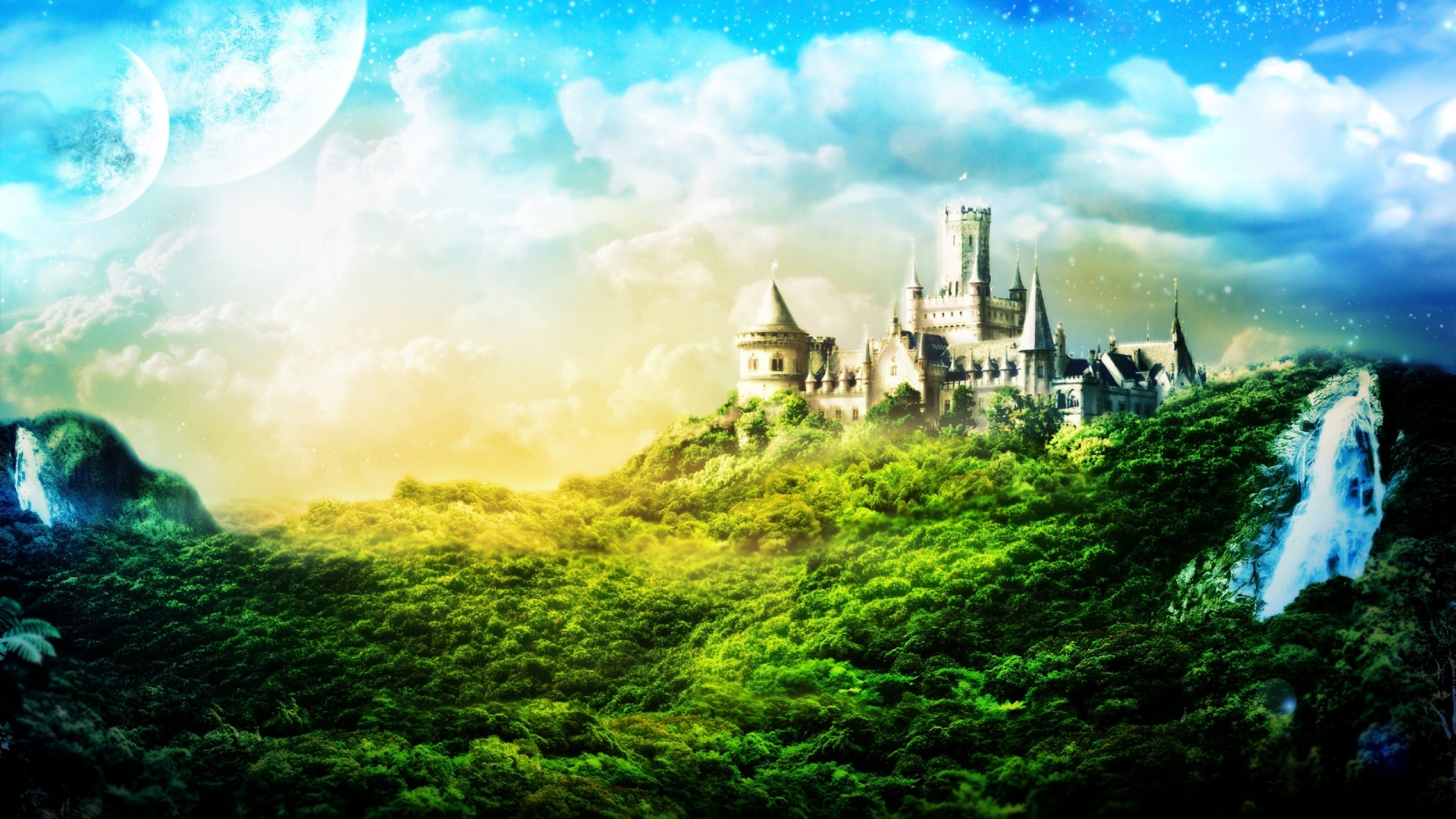 Great Castle Fantasy for 1920 x 1080 HDTV 1080p resolution