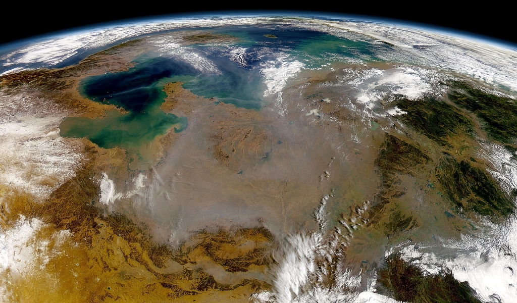Great Earth view from Space for 1024 x 600 widescreen resolution