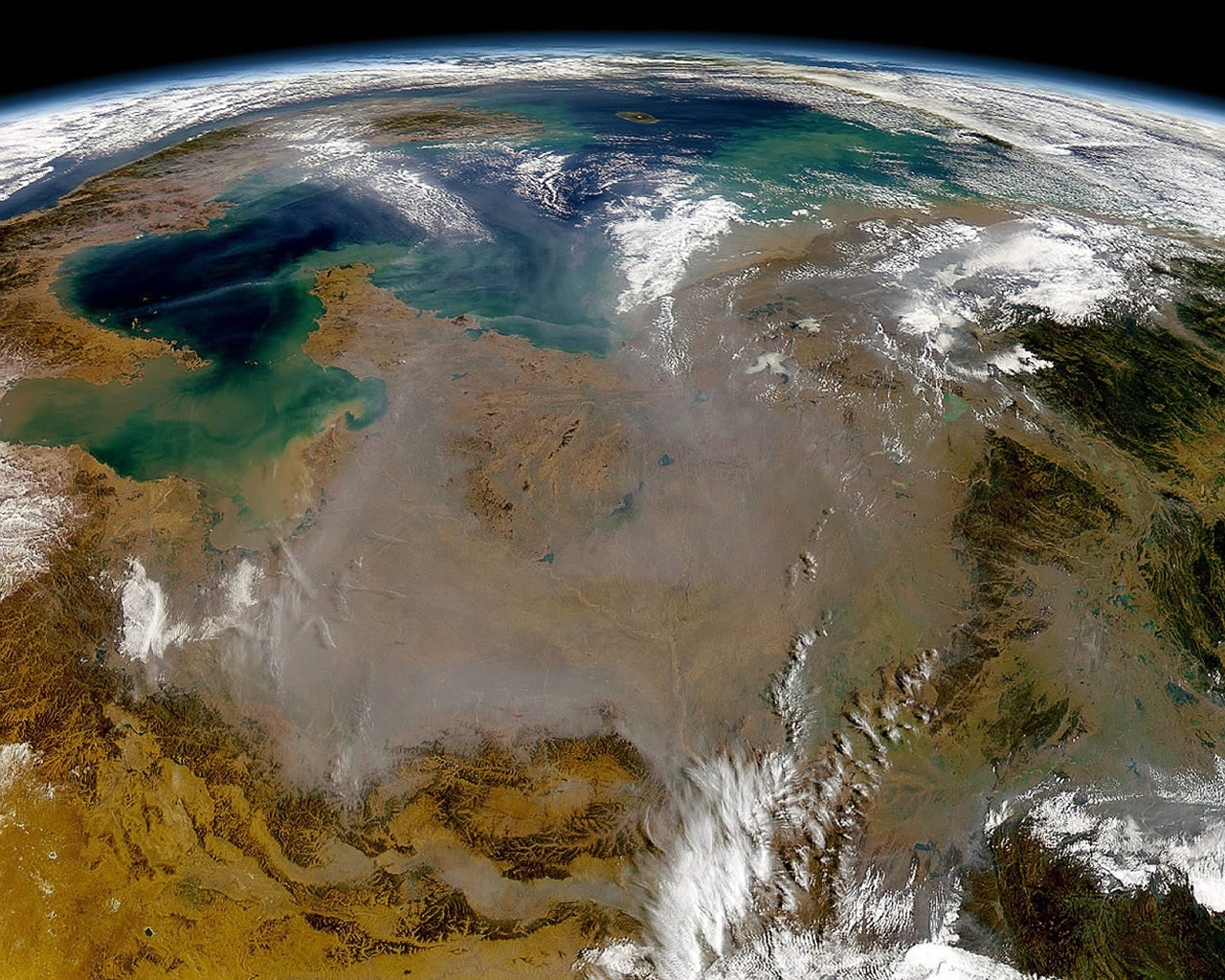 Great Earth view from Space for 1280 x 1024 resolution