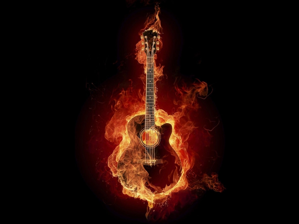 Great Fire Guitar for 1024 x 768 resolution
