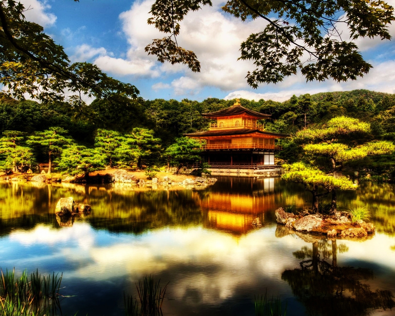 Great Japanese Temple for 1280 x 1024 resolution