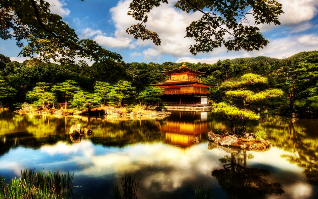 Great Japanese Temple for 1280 x 800 widescreen resolution