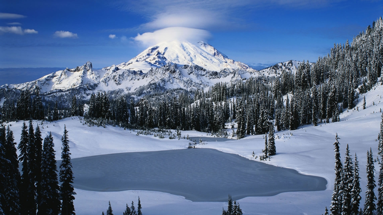 Great Snow Mountain for 1280 x 720 HDTV 720p resolution