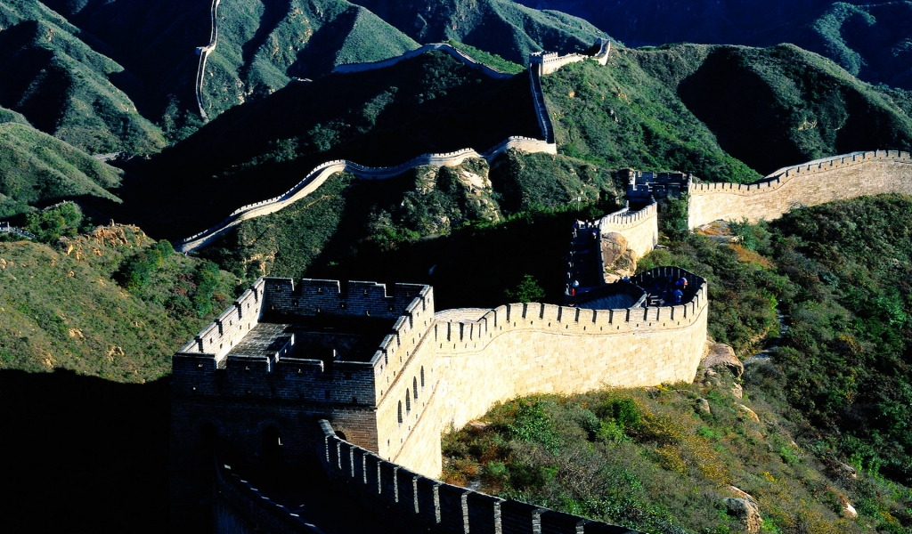 Great Wall of China for 1024 x 600 widescreen resolution