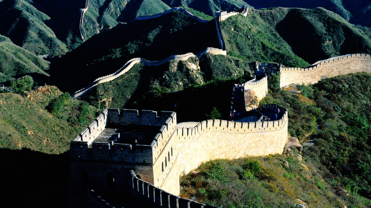 Great Wall of China for 1280 x 720 HDTV 720p resolution