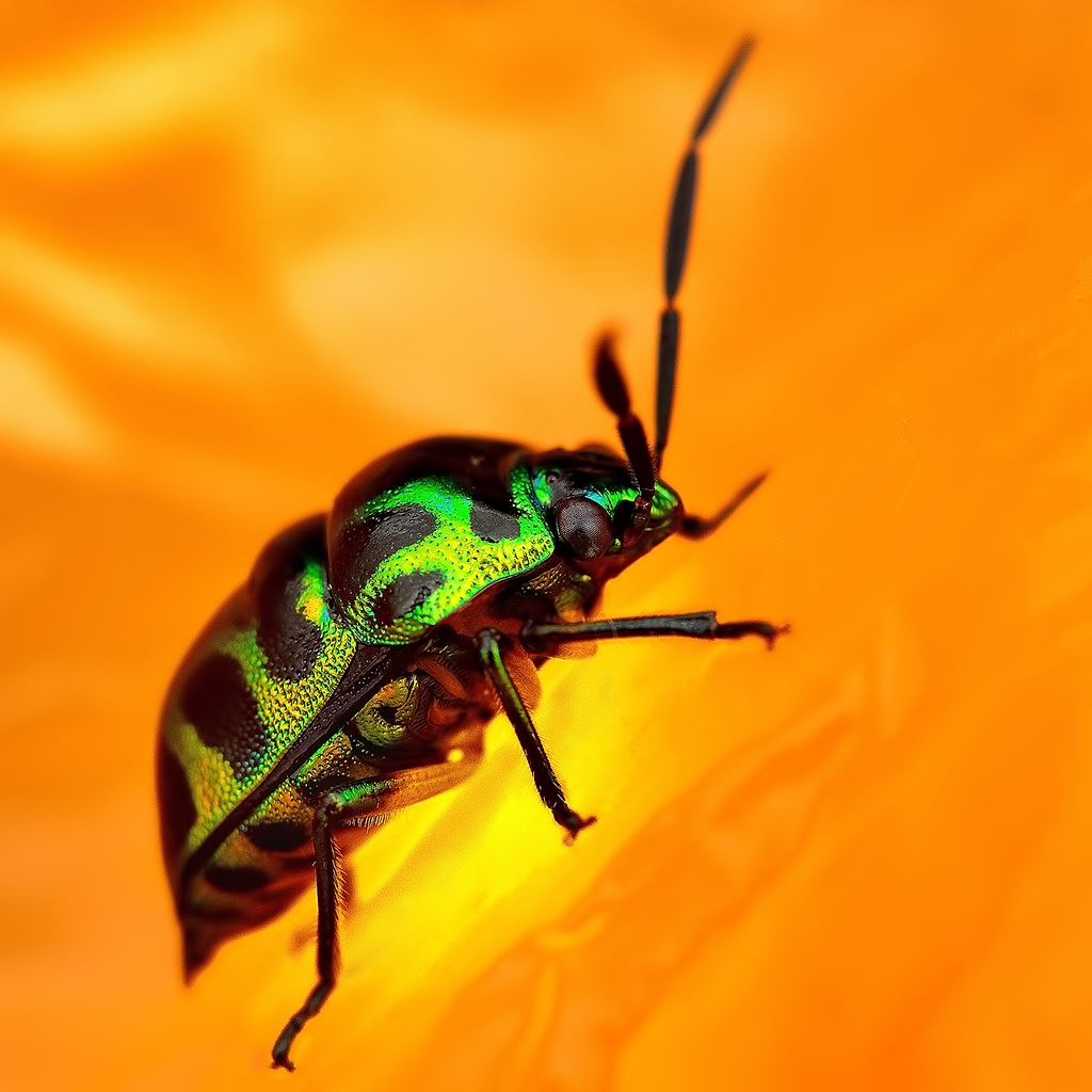 Green Beetle for 1024 x 1024 iPad resolution