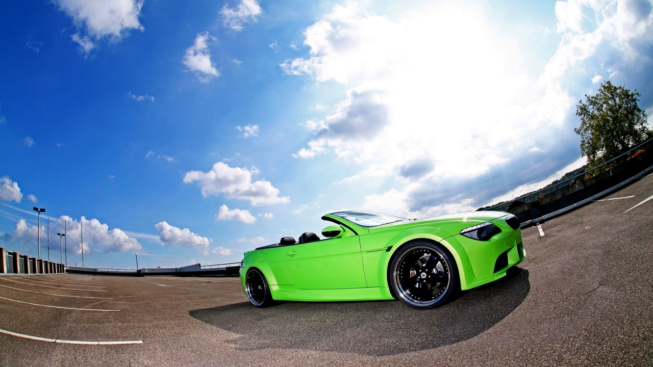 Green BMW 6 Series for 1280 x 720 HDTV 720p resolution