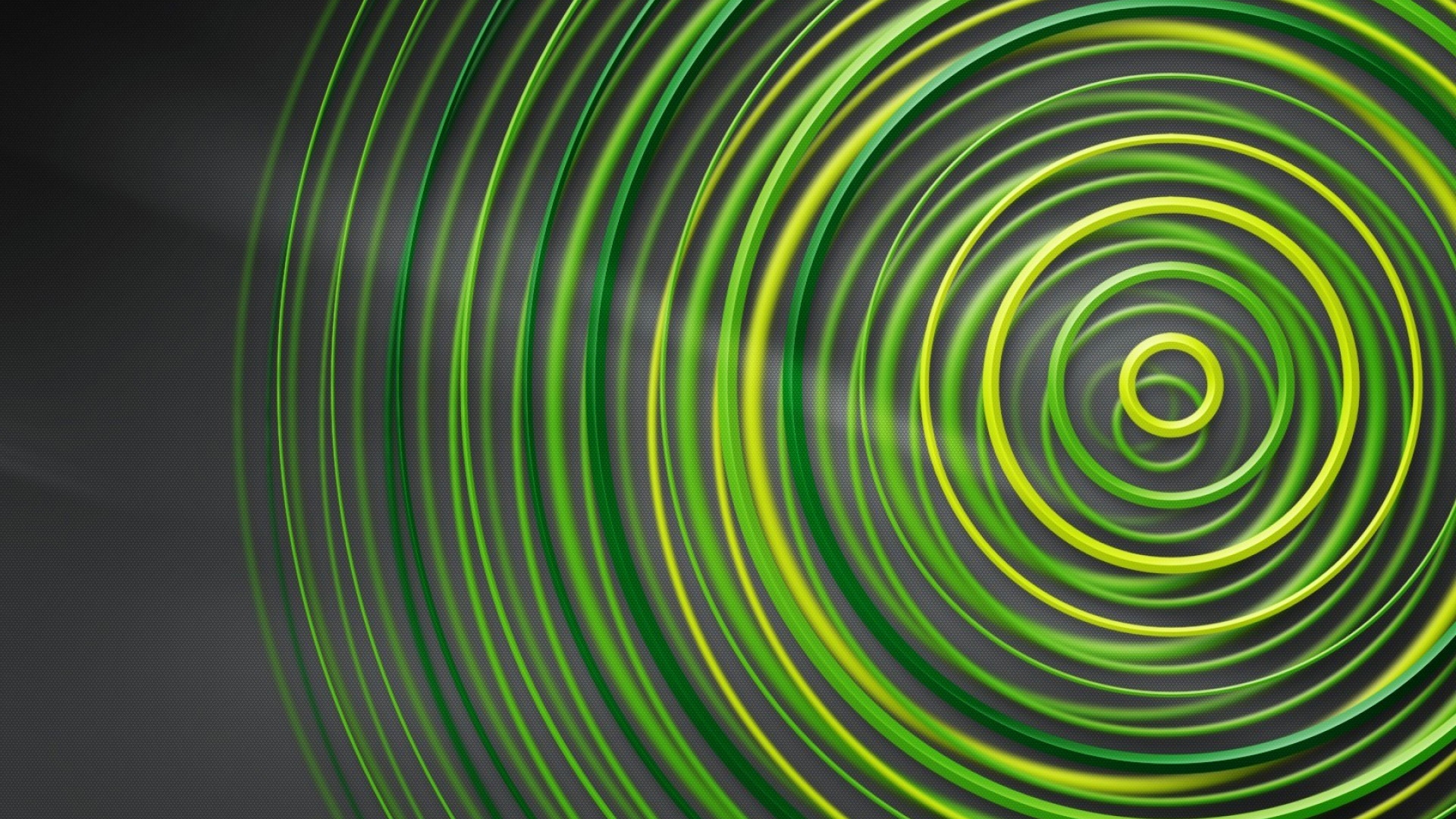 Green Circles for 1920 x 1080 HDTV 1080p resolution