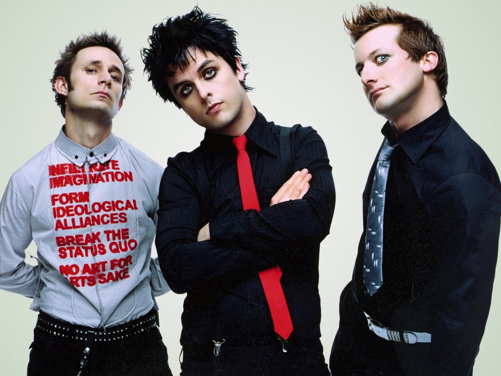 Green Day Band for 1024 x 768 resolution
