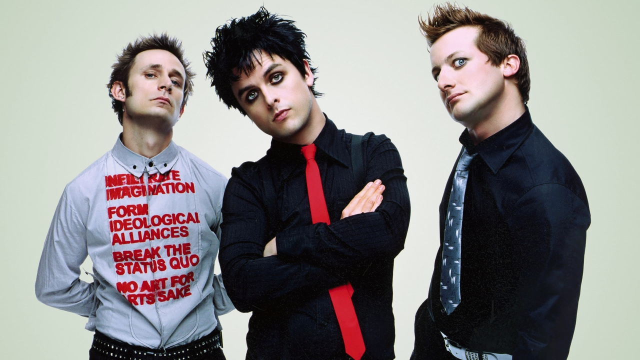 Green Day Band for 1280 x 720 HDTV 720p resolution
