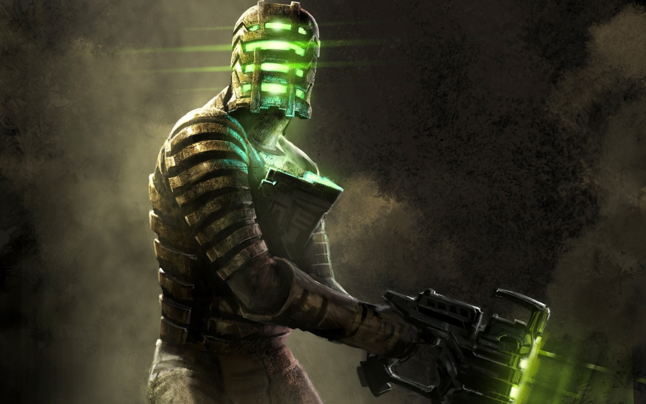 Green Dead Space for 1280 x 800 widescreen resolution