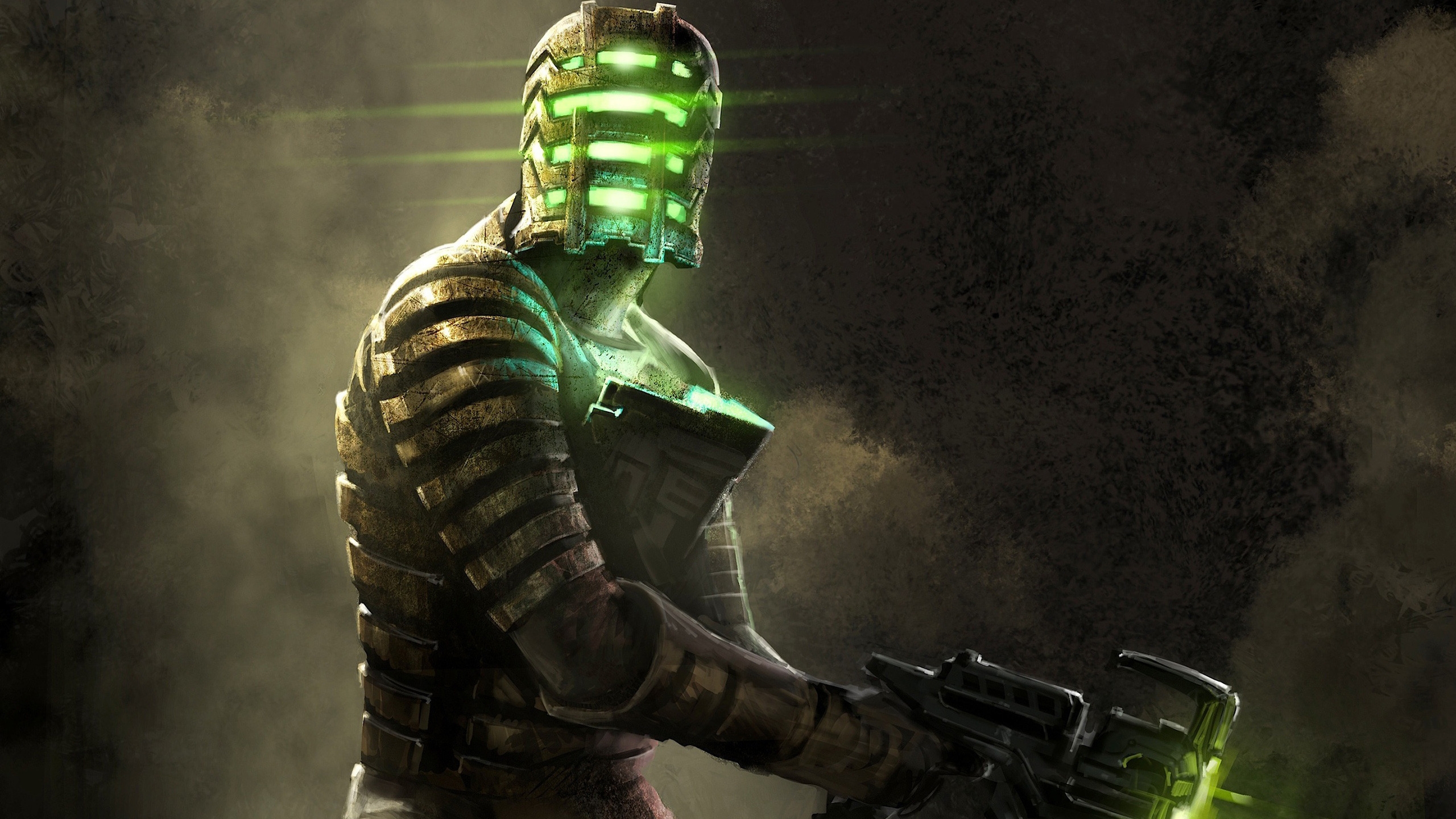 Green Dead Space for 2560x1440 HDTV resolution
