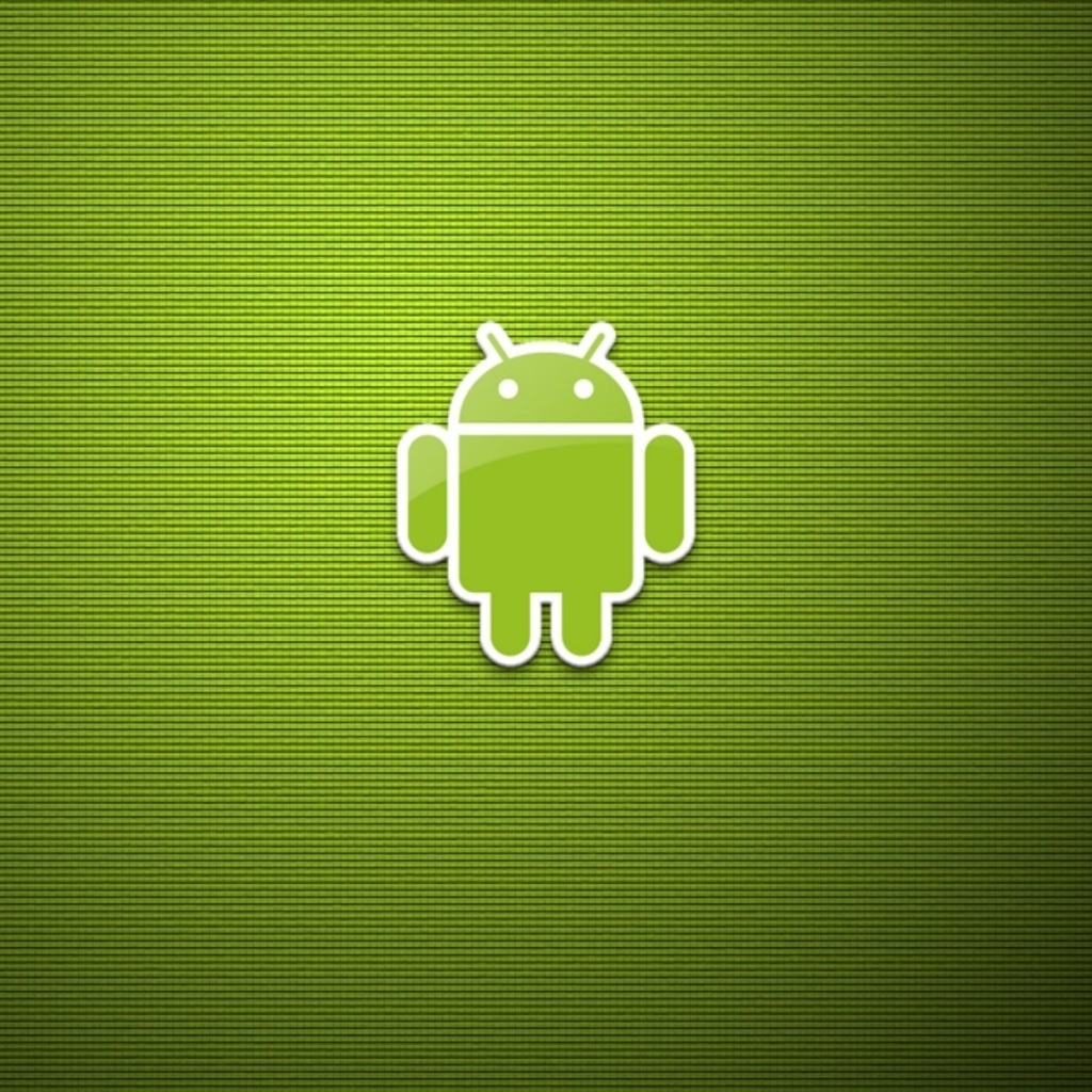 Green Eco Android Logo for 1024 x 1024 iPad resolution