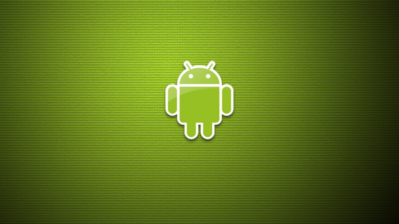 Green Eco Android Logo for 1280 x 720 HDTV 720p resolution