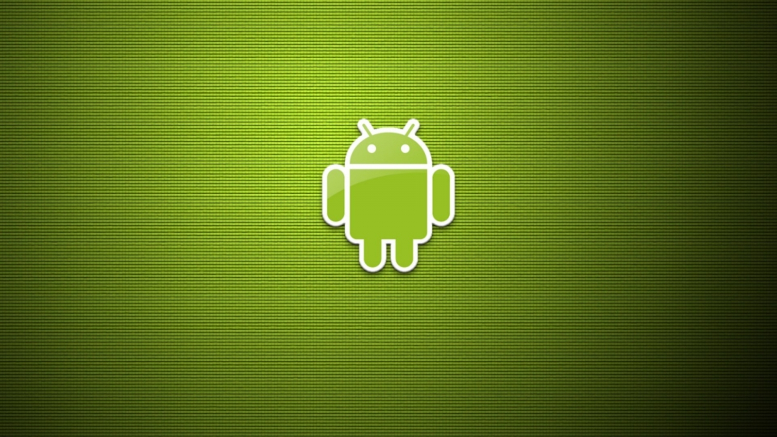 Green Eco Android Logo for 1600 x 900 HDTV resolution