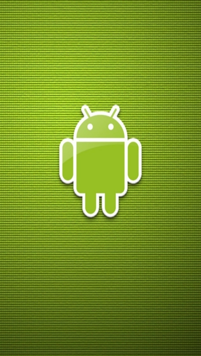 Green Eco Android Logo for 640 x 1136 iPhone 5 resolution