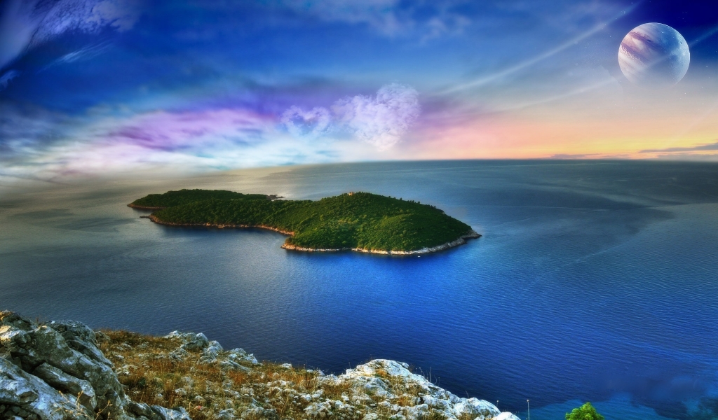 Green Island for 1024 x 600 widescreen resolution