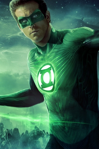 Green Lantern Hal Jordan for 320 x 480 iPhone resolution