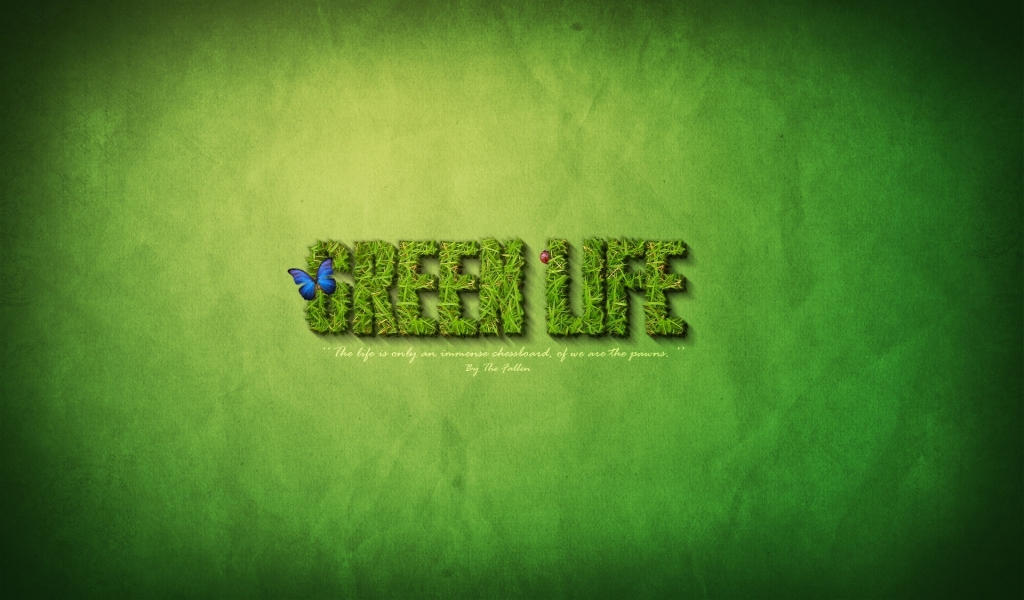 Green Life for 1024 x 600 widescreen resolution