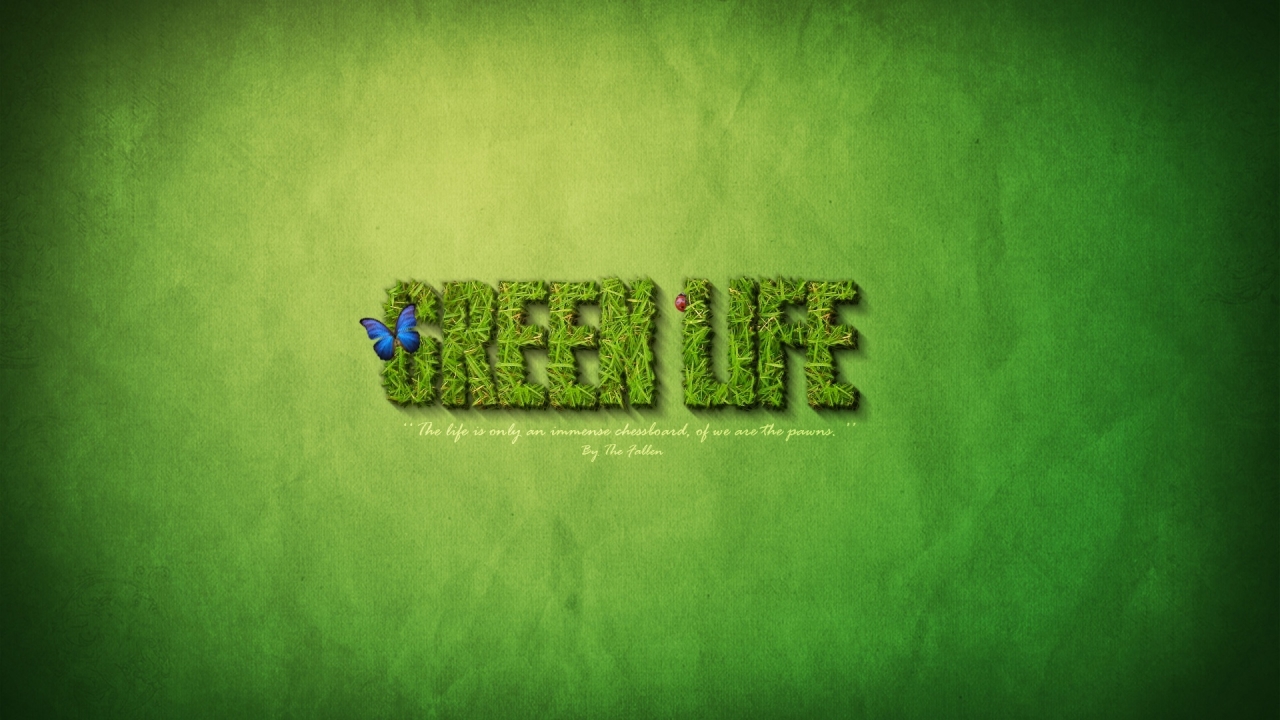 Green Life for 1280 x 720 HDTV 720p resolution