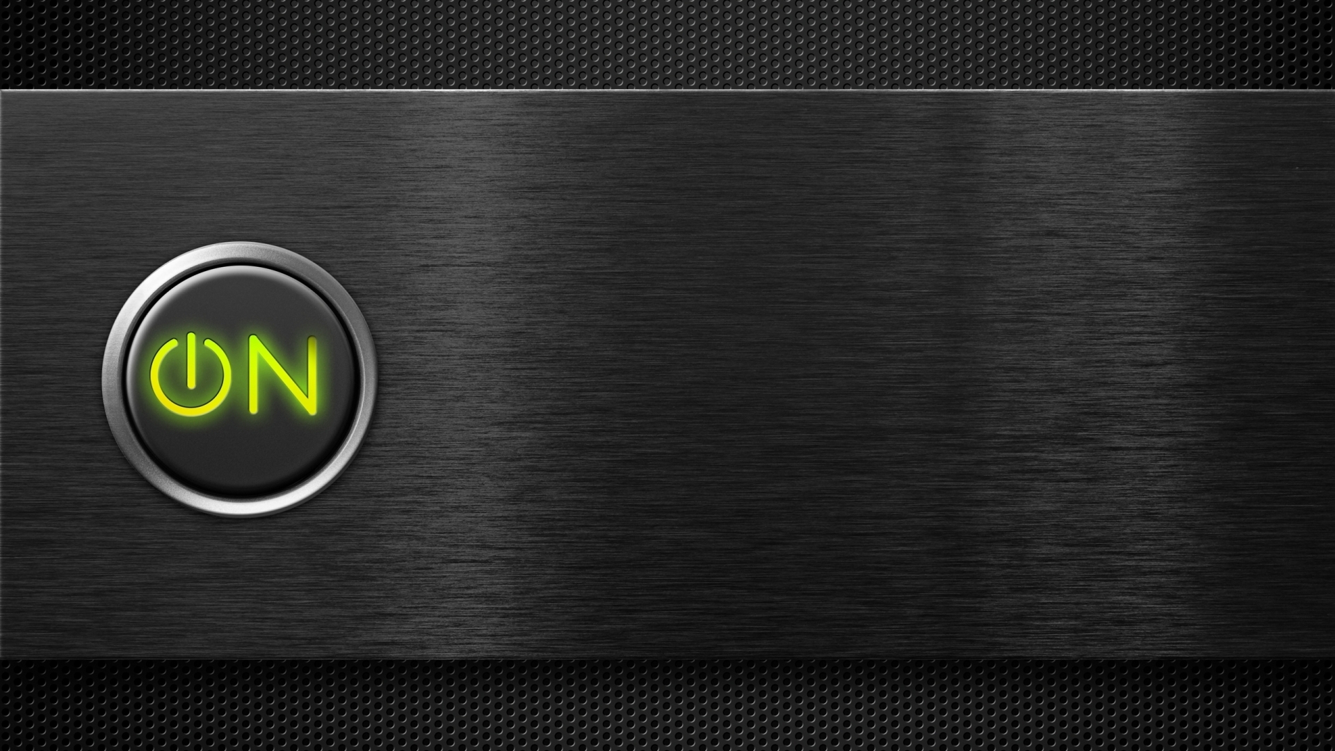 Green Power Button for 1920 x 1080 HDTV 1080p resolution