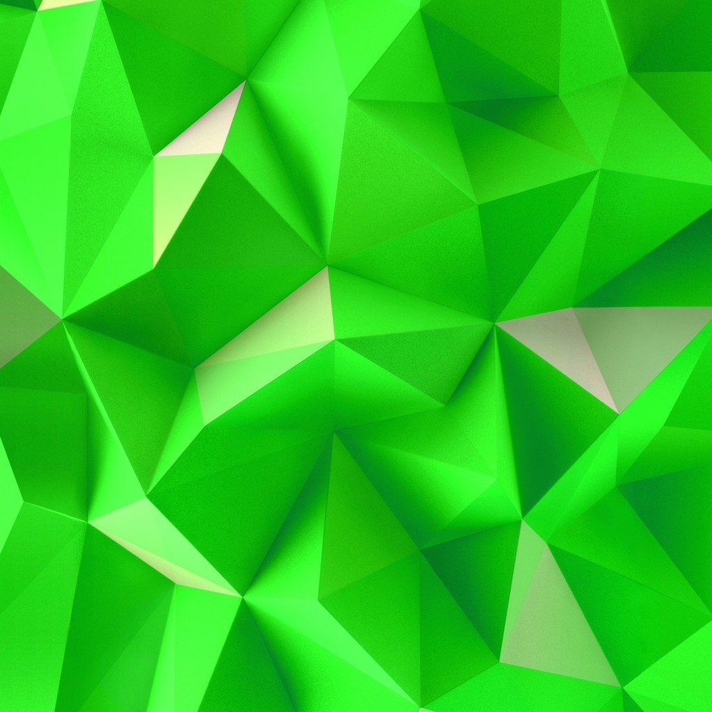 Green Triangles for 1024 x 1024 iPad resolution