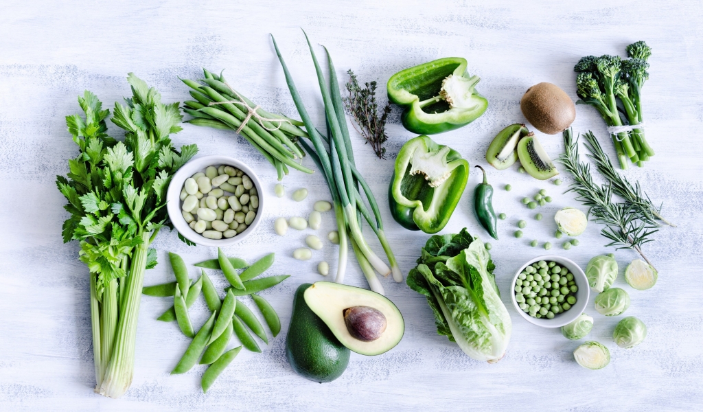 Green Vegetables for 1024 x 600 widescreen resolution
