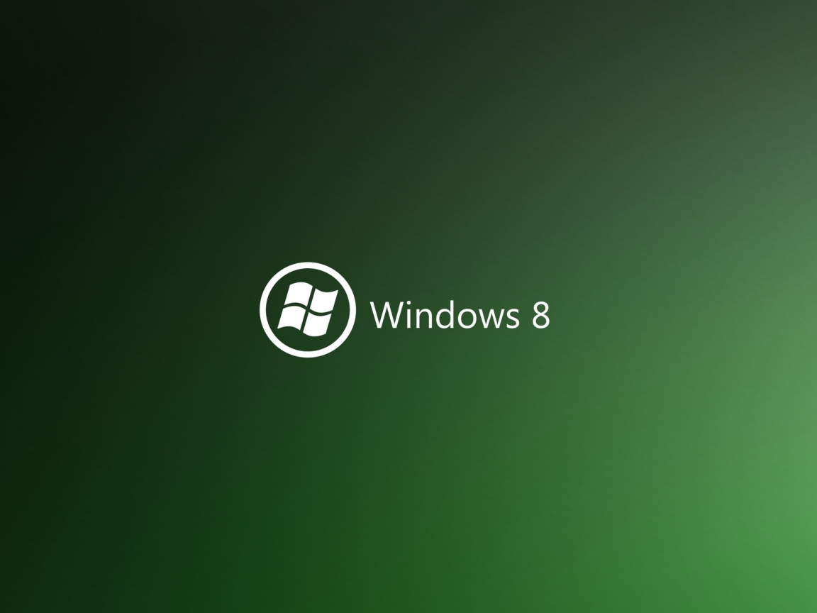 Green Windows 8 for 1152 x 864 resolution