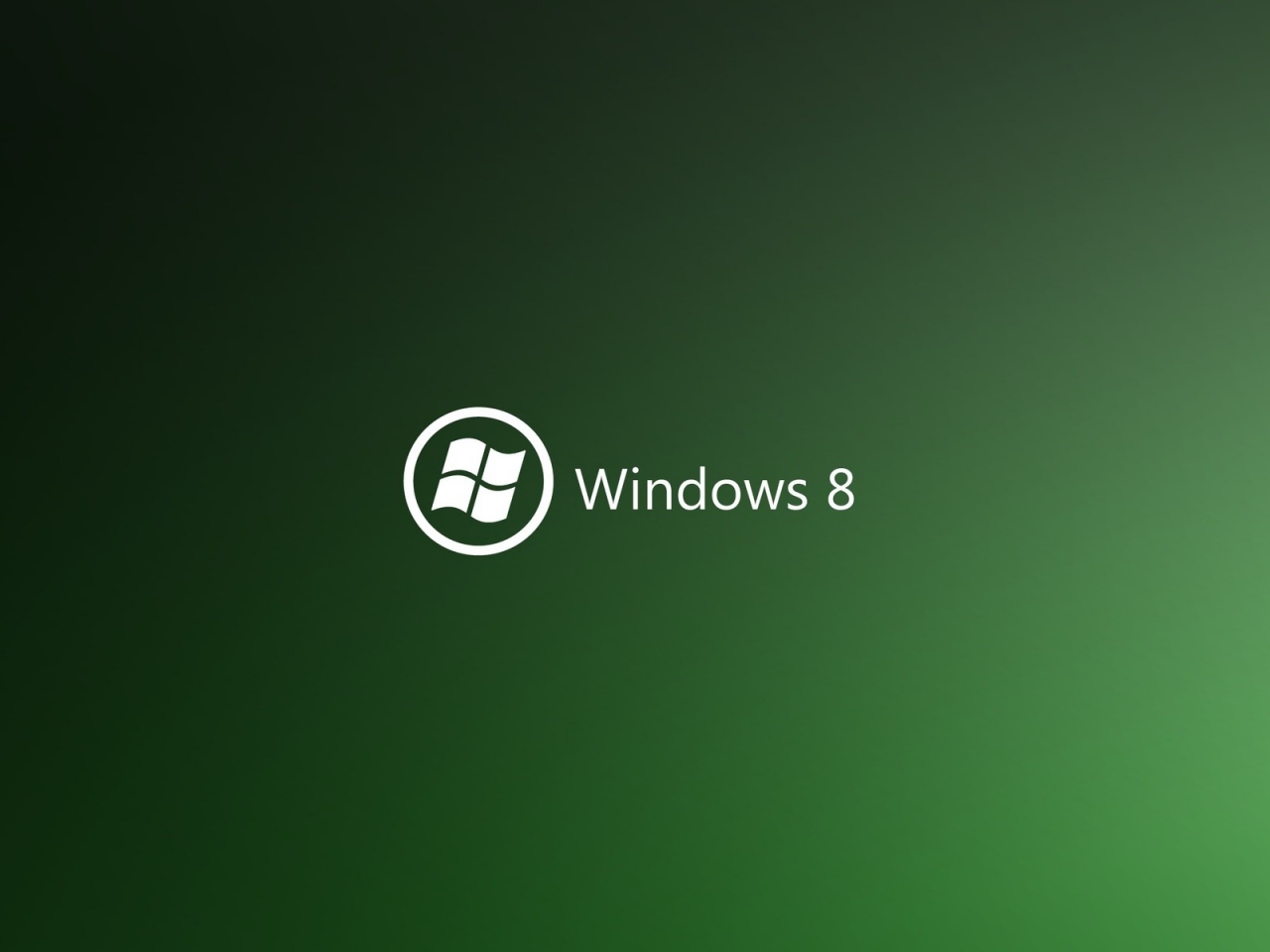 Green Windows 8 for 1280 x 960 resolution