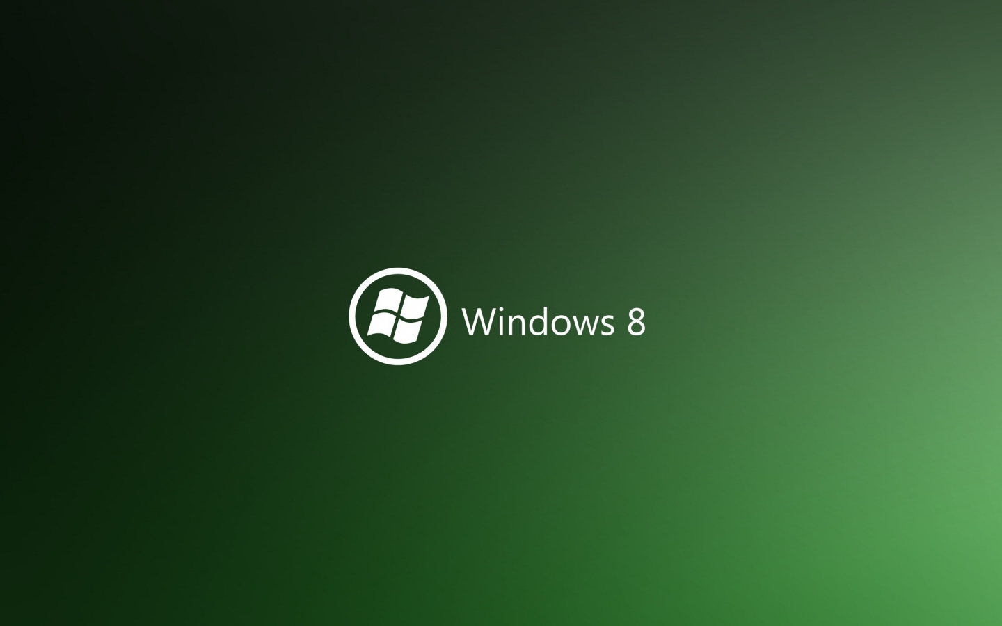 Green Windows 8 for 1440 x 900 widescreen resolution
